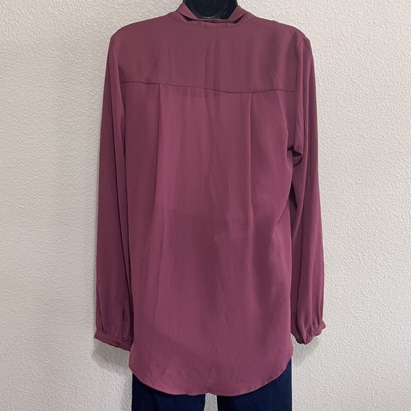 Harlowe & Graham Plum Blouse - Picture 2 of 7